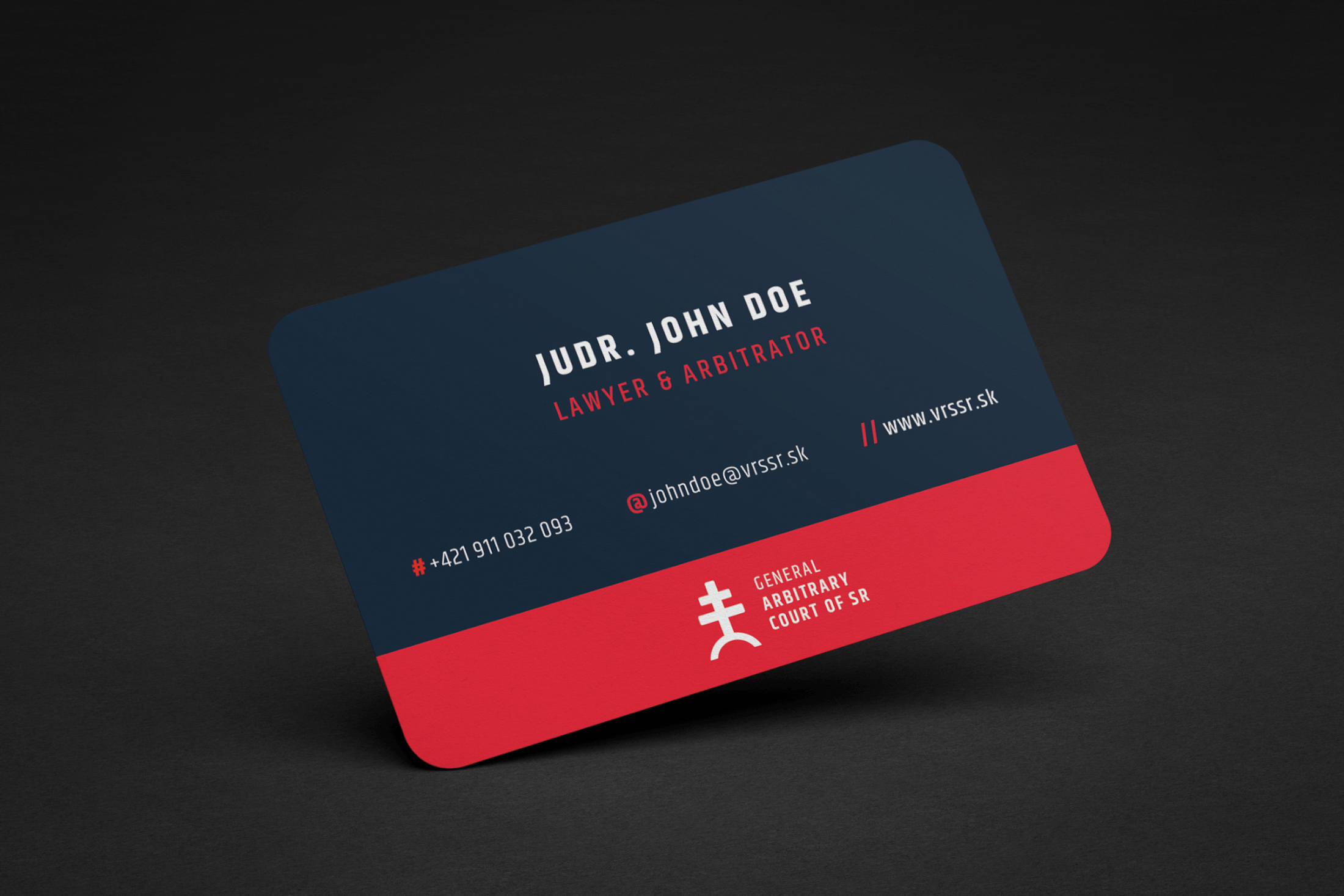 Court, Law Firm business card design and corporate identity design