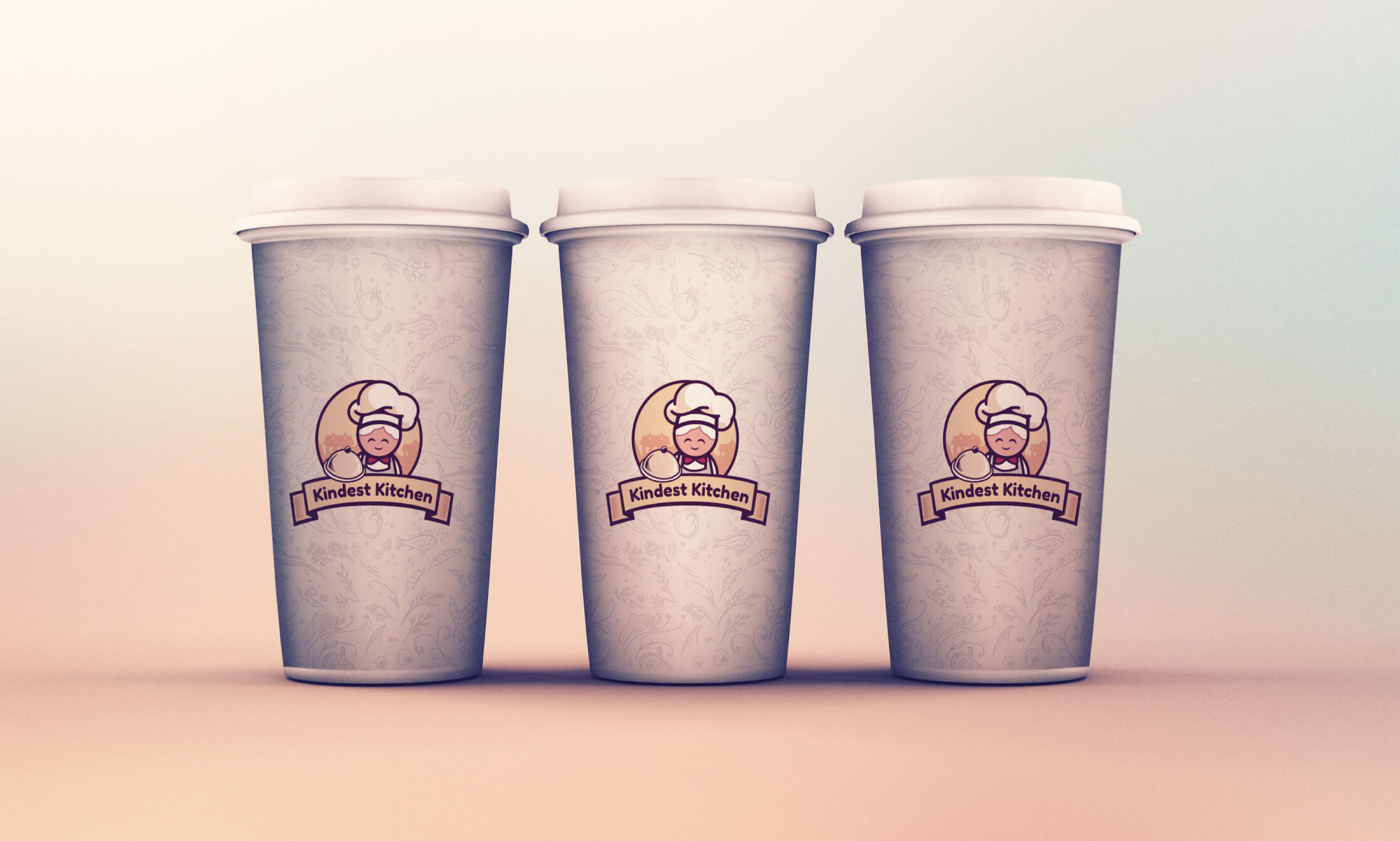 Restaurant logo design by europe graphics. Food company logo design. Coffe cups